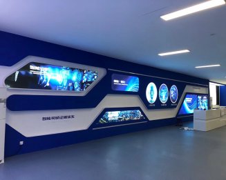 某企业安防展厅全彩屏项目